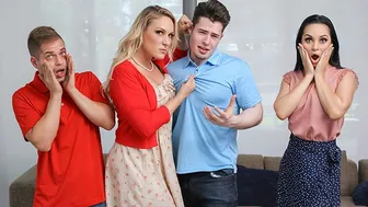 Seductive Cougars Trade Sons For Taboo Foursome With Crystal Rush & Charley Hart