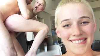 Riley Nixon's Steamy Shower Encounter Leads to Intense Creampie Finish
