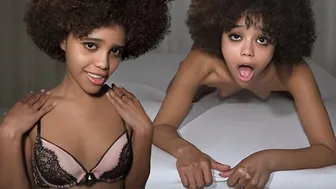 Petite Ebony Teen Craves Hardcore Throat Fucking and Relentless Poundings