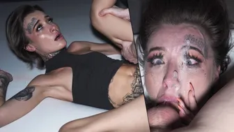 Petite College Slut Struggles With Rough Throatfucking & Face Fucking