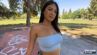 Young Reyna Belle Exposes Herself and Fucks Hard in Public