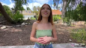 Brunette Teen Myra Moans Loudly as She Loves Sucking and Fucking Outdoors