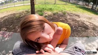 Ginger Grey Twerks And Gives Head In Public In Her Porn Debut
