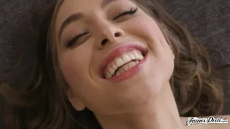 Riley Reid's tight pussy devoured by James Deen leading to intense orgasm