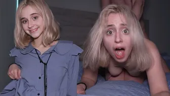 Submissive Teen Blonde Slut Goes Wild with Intense Eye-Rolling Orgasm