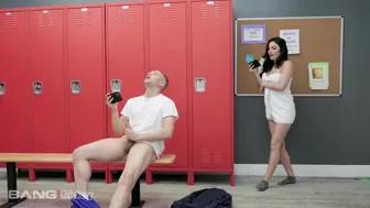 Seductive Jasmine Vega Sneaks Into Locker Room for Steamy Spy Encounter