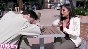 Busty Asian Kaylani Lei Shatters Heartache With Rough Anal And Big Cock Thrusts