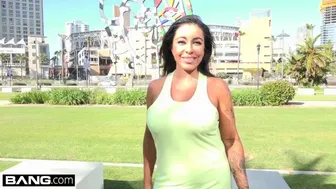 Tattooed Latina MILF Simone Garza's Shaved Pussy Begs For Rough Action