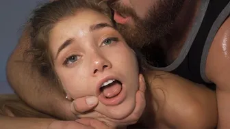 Mary Rock's Tight Russian Body Shivers From Rough Big Cock Sex