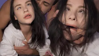 18yo Petite Brunette Matty Ravaged in Rough Doggy with Squirting Orgasms
