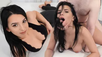 Naive Teen Brunette Endures Rough Anal Creampie and Hardcore Debut
