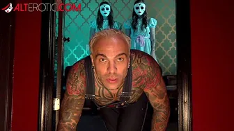 Joey and Sami White fuck a ghost in a steamy Halloween threesome