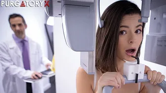 Petite brunette Dharma Jones fucks Donnie Rock at the dentist