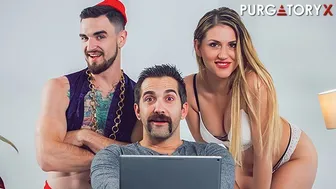 Genie grants wild wishes to petite blonde Vanessa Sierra