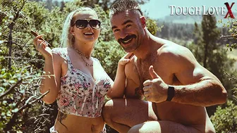 Busty blonde Emily Right gets fucked hard outdoors by Charles Dera