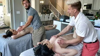 Busty MILF Nickey Huntsman Gets Her Pussy Pounded by Hung Young Studs