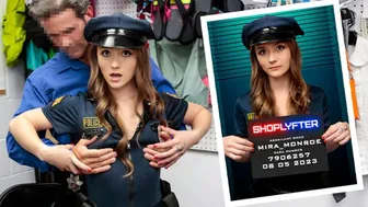 Naughty Sorority Girl Gets Caught In Risky Cop Roleplay With Mira Monroe