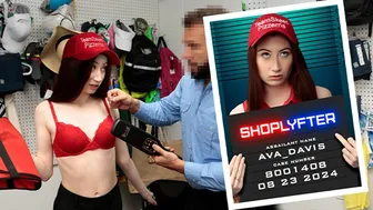 Fiery Redhead Delivery Girl Endures Rough Body Search After Getting Caught Stealing