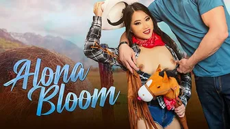 Tiny Asian Cowgirl Alona Bloom Rides Muscular Boyfriend's Thick Cock Like a Pro