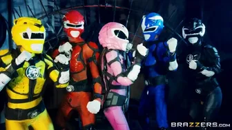 Xander Corvus fucks Abigail Mac Katrina Jade and Kimmy Granger in a power rangers parody