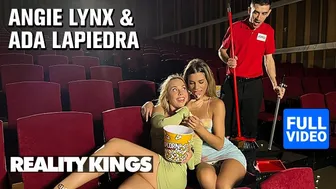 Angie Lynx and Ada Lapiedra invite Jordi for a wild theater threesome