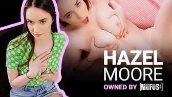 Hazel Moore practices deep throat on a Sunday morning POV