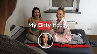Maja Bach fucks her stepdad with her bestie to keep her secret