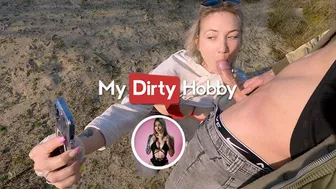 Blonde wife Fiona Fuchs gets wild with a stranger outdoors