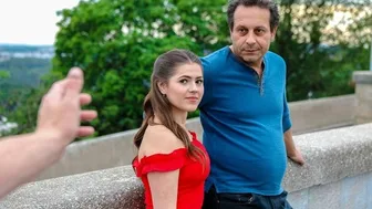21 year old brunette babe fucks a stranger to pay her dad's bills