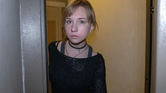 Redhead teen pays off debt with her mouth and tight pussy
