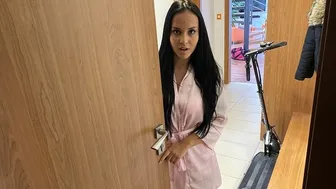 Angry man rips off brunette's clothes and fucks her hard