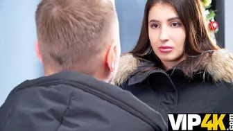 Monica Wet fucks a persistent debt collector in rough sex