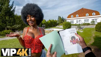 Lexi Luv gets seduced by a debt collector for outdoor interracial sex