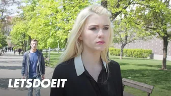 Polish blonde Misha Cross services a massive cock abroad with intense passion