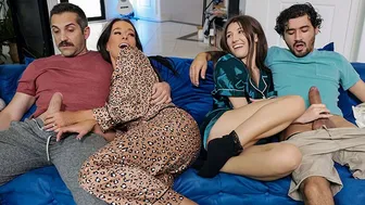 Sofie & Maya Seduce Older Man & Young Stud in No Nut November Fail