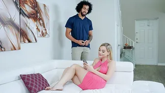 Busty Blonde Fucks Best Friend's Boyfriend Anytime He Demands