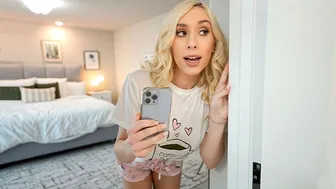 Busty Blonde Teen Seduces Stepdad in Taboo Roleplay