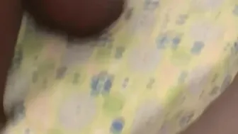 Busty ebony teen gets fingered and played with by a white guy