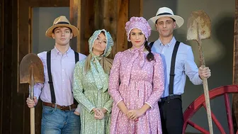 Stepmoms Pristine Edge and Penny Barber Swap and Bang Their Amish Stepsons