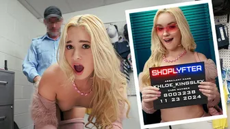 Bratty Blonde's Shoplifting Scheme Ends in Rough Public Fuck