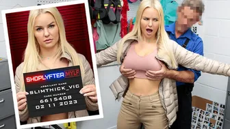 Blonde Thick MILF Vic Endures Rough Anal and Sloppy Facial